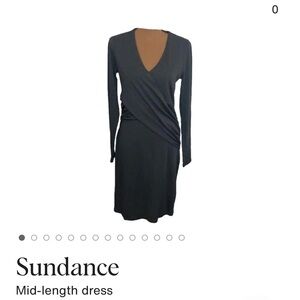 Sundance Elegant Black Long Sleeve Dress